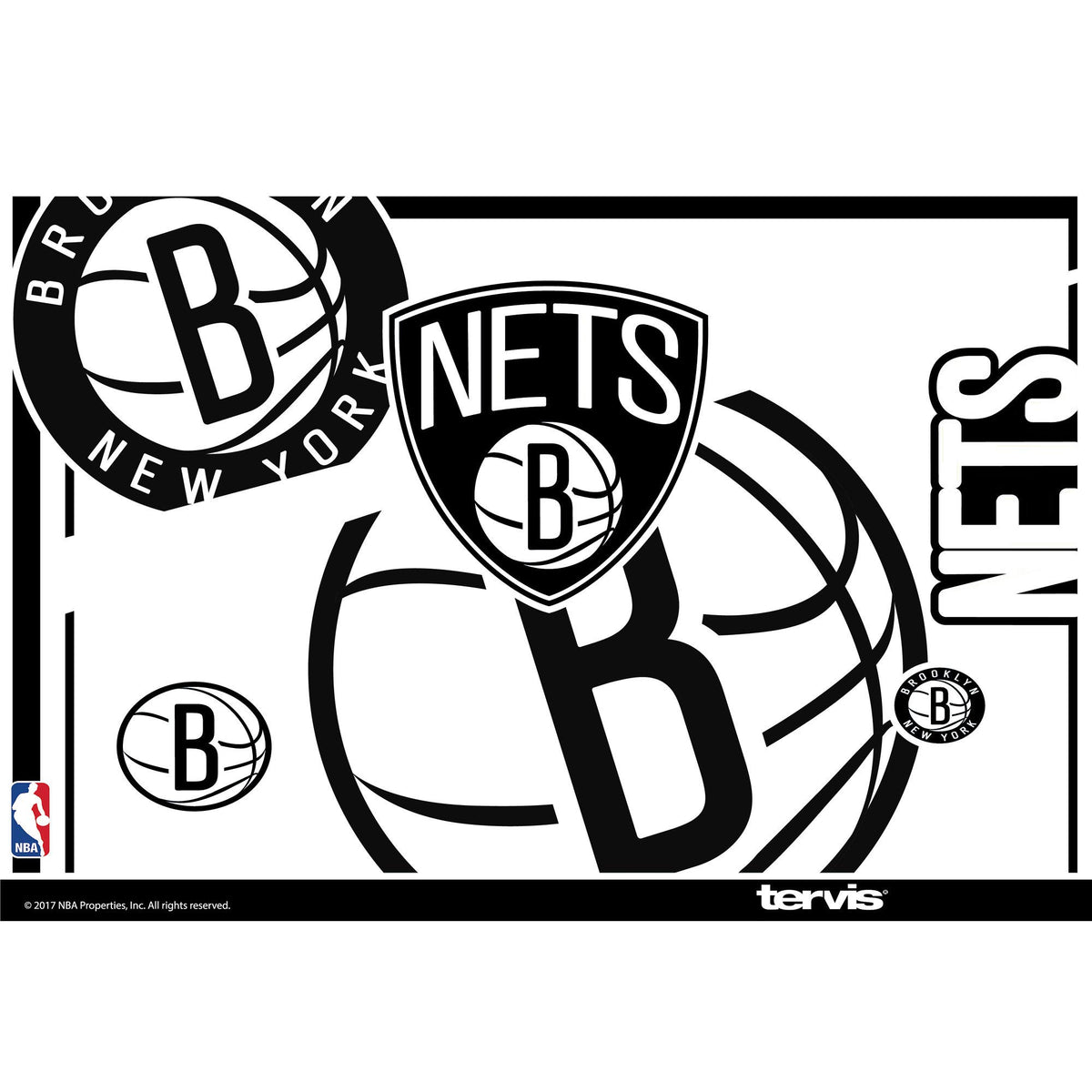 Tervis NBA Brooklyn Nets 30oz Insulated Tumbler Triple Wall Stainless Steel