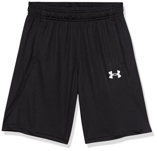 Under Armour Boys Royal White Baseline Shorts Small Athletic Polyester