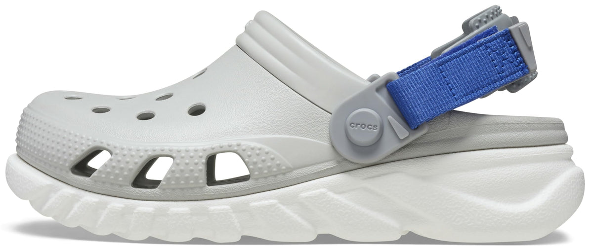 Crocs Unisex-Child Duet Max II Clogs, Navy/Stucco, 2 Little Kid