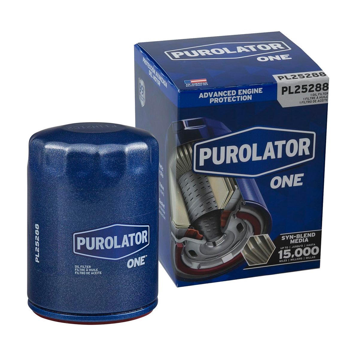 PurolatorONE PL25288 Spin-On Oil Filter with Advanced Engine Protection