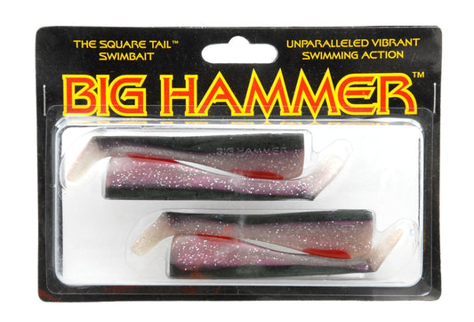 Big Hammer 4 Inch Redrum Swimbait Bass Fishing Lure 2 Pack Freshwater