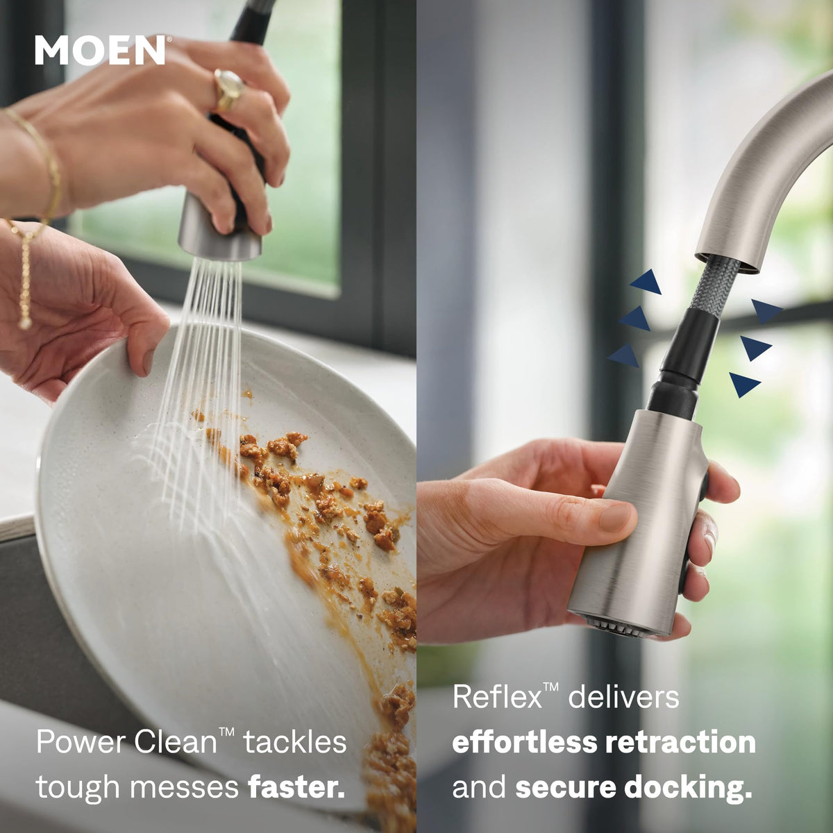 Moen Adler Spot Resist Stainless One -Handle High Arc Pulldown Kitchen Faucet