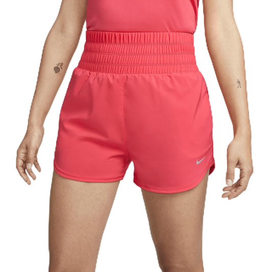 Nike One Dri-FIT Women's High-Waisted 3-Inch Lined Shorts Light Fusion Red