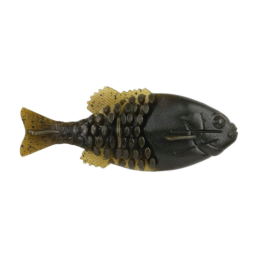 Berkley PowerBait Gilly Soft Bait, Green Pumpkin, 90mm Fishing Lure