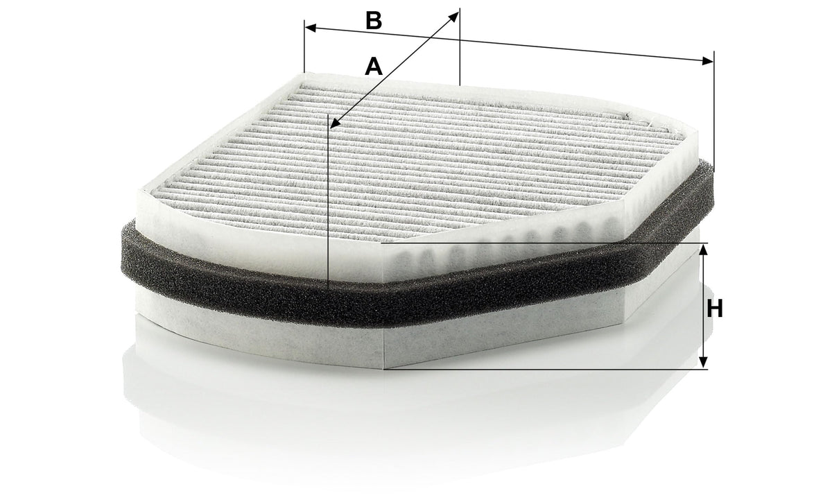 MANN-FILTER CUK 2897 Cabin Air Filter with Activated Charcoal