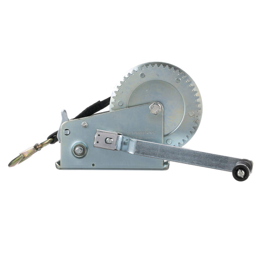 Seachoice 52251 2-Speed Manual Boat Trailer Winch 2000 lb 25' Strap Hook
