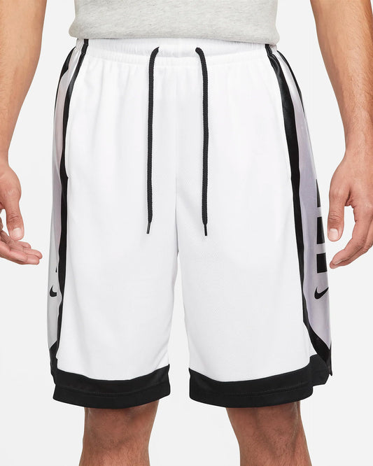 Nike Dri-FIT Elite Men's Basketball Shorts White Black Size 2XL XXL