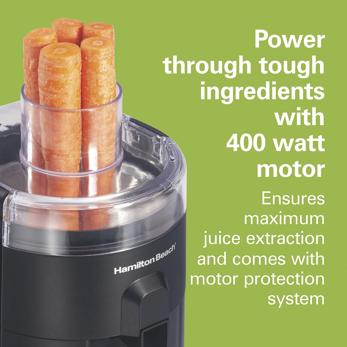 Hamilton Beach HealthSmart Juicer Machine Compact Centrifugal Extractor Black