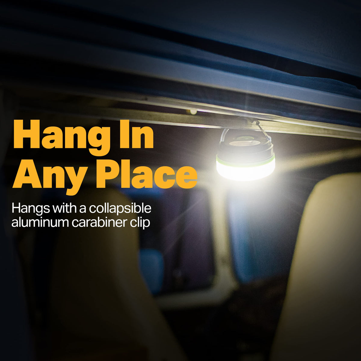 LUXPRO LP1503C LED Lantern 118 Lumens Magnetic Base Collapsible Camping Light