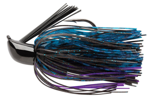Terminator Pro's Jig Black Blue Purple 3/8 Oz Fishing Bait for Bass