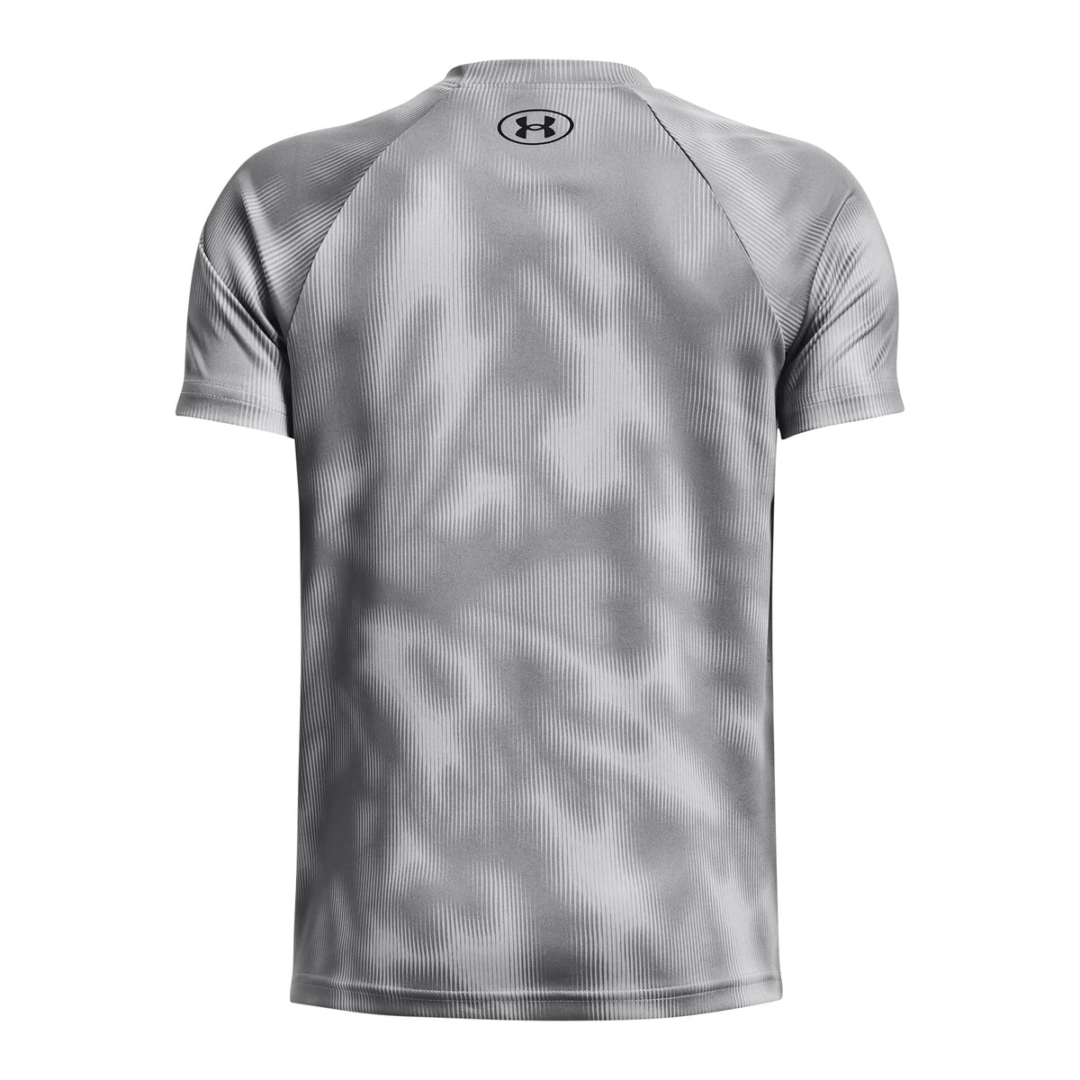 Under Armour Boys Tech Big Logo Short Sleeve T-Shirt Mod Gray Medium