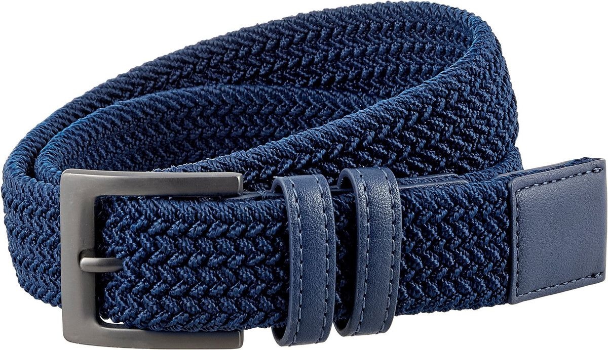 Walter Hagen Men's Braided Golf Belt (Navy,Small)