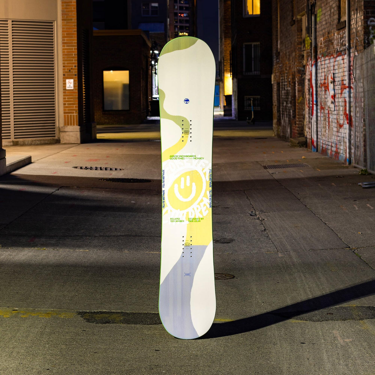 Arbor Men's Relapse 2024 Yellow Camber Snowboard 150 - Sport Board