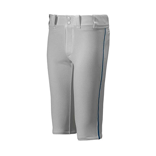 Mizuno Youth Premier Baseball Pants, Grey/Navy, 3X-Large