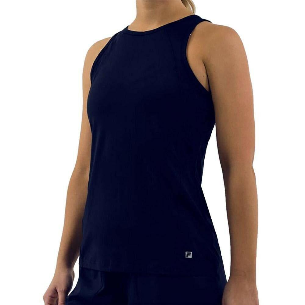 Fila Essentials Women's Full Coverage Tennis Tank Top White Small UPF 50