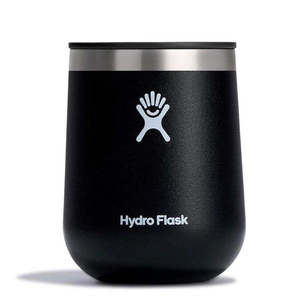 Hydro Flask 10 Oz Stemless Wine Glass - Unbreakable Black Tumbler