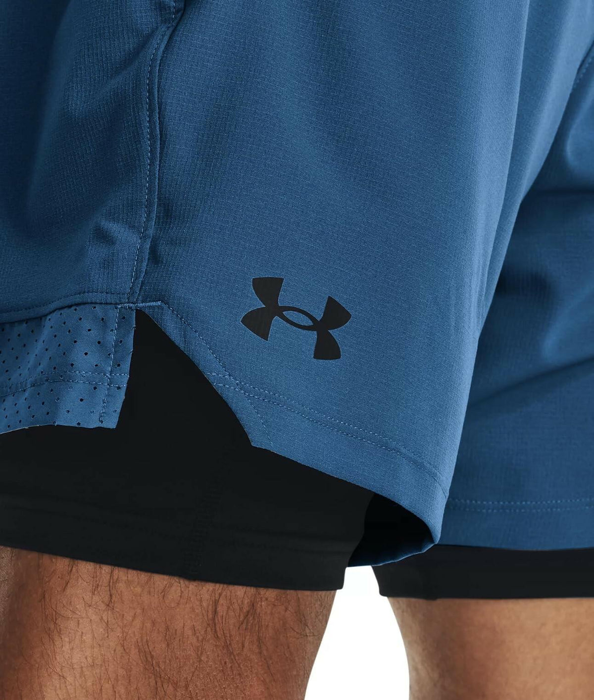 Under Armour Men's XL Vanish 2-in-1 Shorts Cosmic Blue Activewear Lightweight