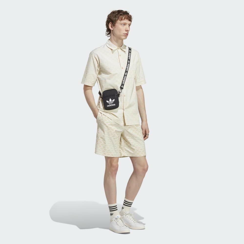 adidas Originals Monogram Men's Sand Activewear Shorts Regular Fit