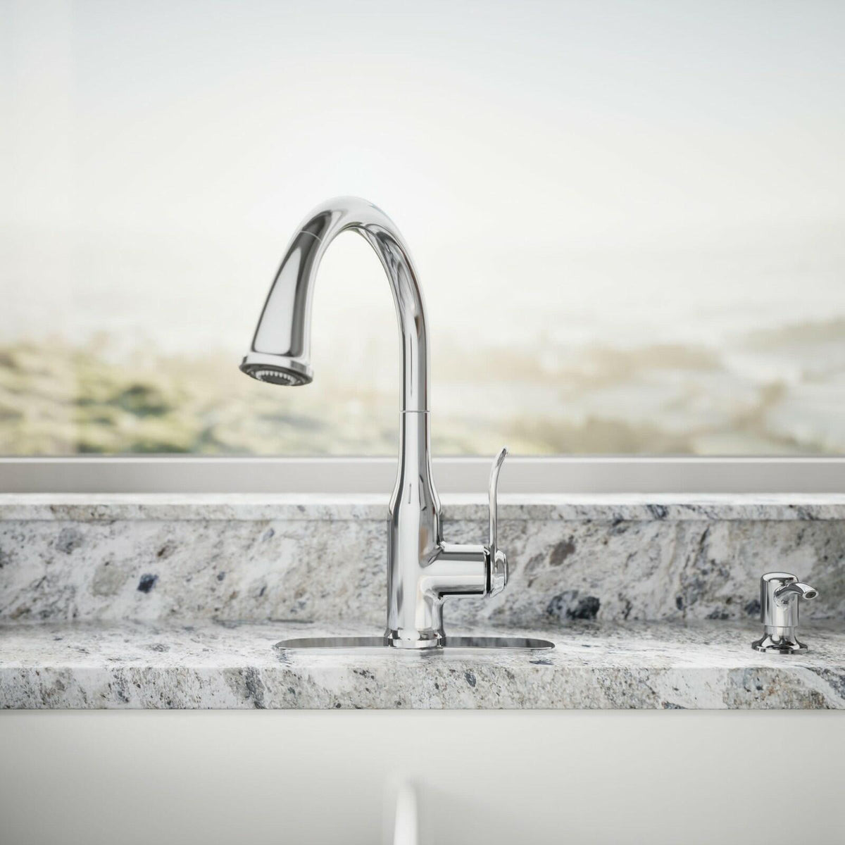 Kohler Motif R23863-SD-CP Pull-Down Kitchen Faucet Soap Dispenser Chrome