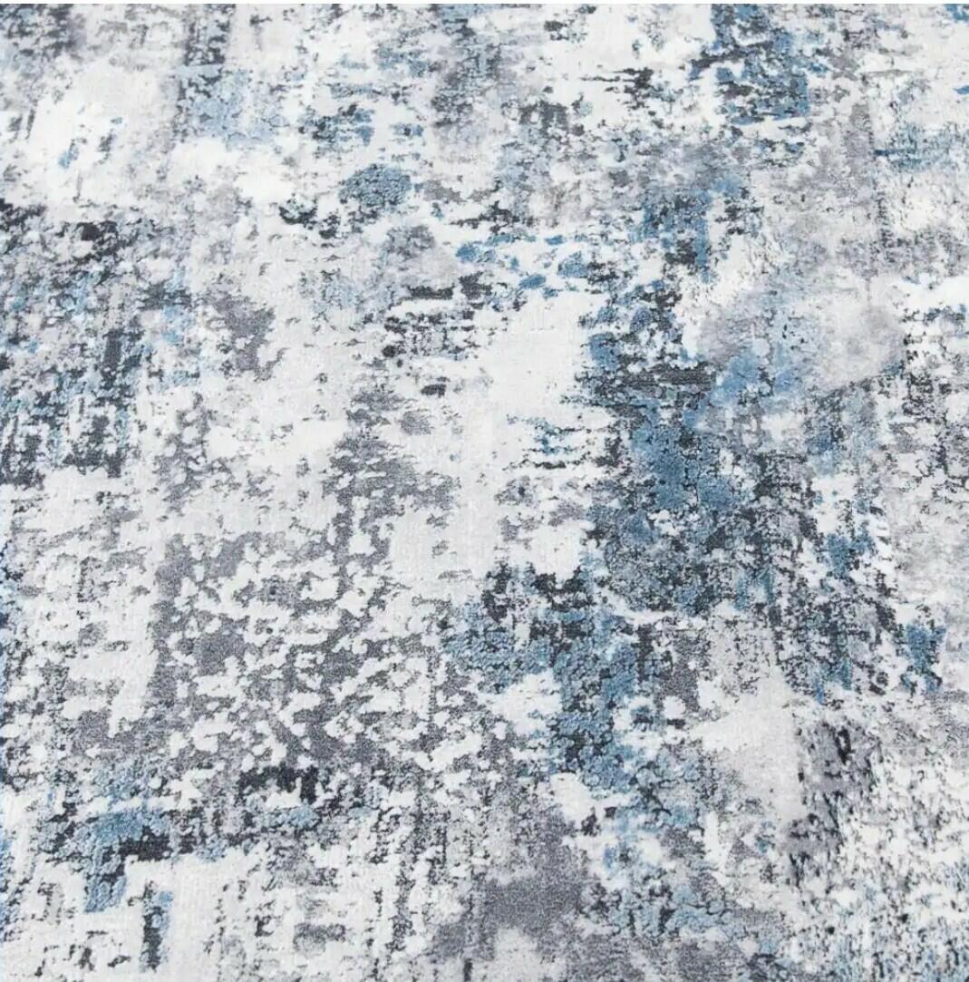 Blue Area Rug 2x3 ft Polyester Machine-Woven by Home Decorators
