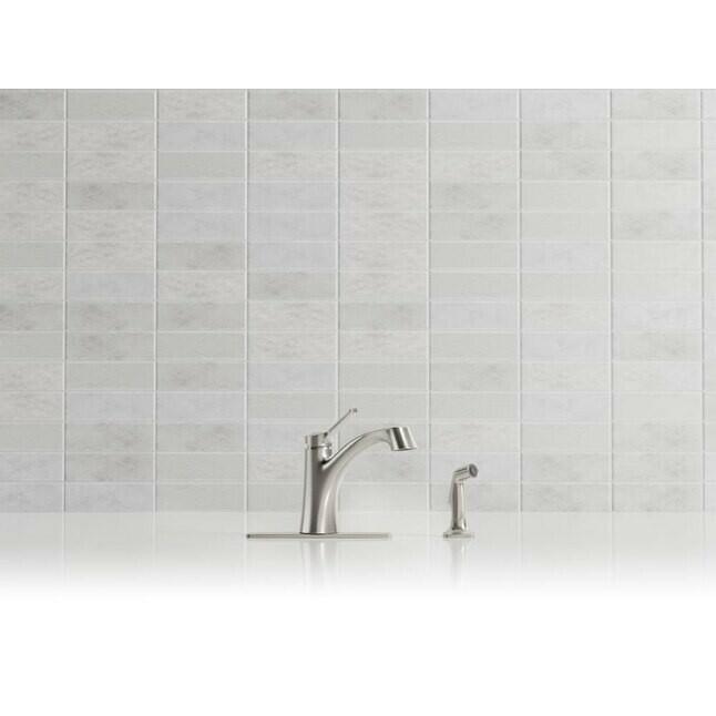 Kohler Maxton R22868-VS Single-Handle Low-Arc Kitchen Faucet with Side-Spray