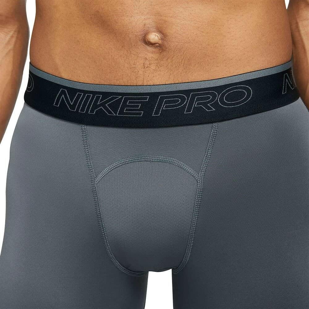 Nike Pro Dri-FIT Men's 3/4 Compression Tights Gray Black Size M