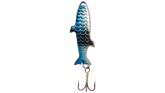 Acme Phoebe Spinning Lure 1/8 oz Silver Neon Blue for Trout and Bass Fishing