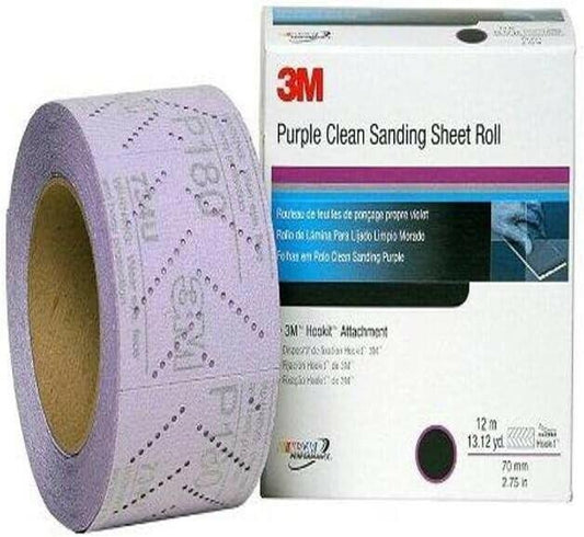 3M Hookit Purple Sanding Roll 150 Grit Dust-Free Sheets 30710 for Bodywork