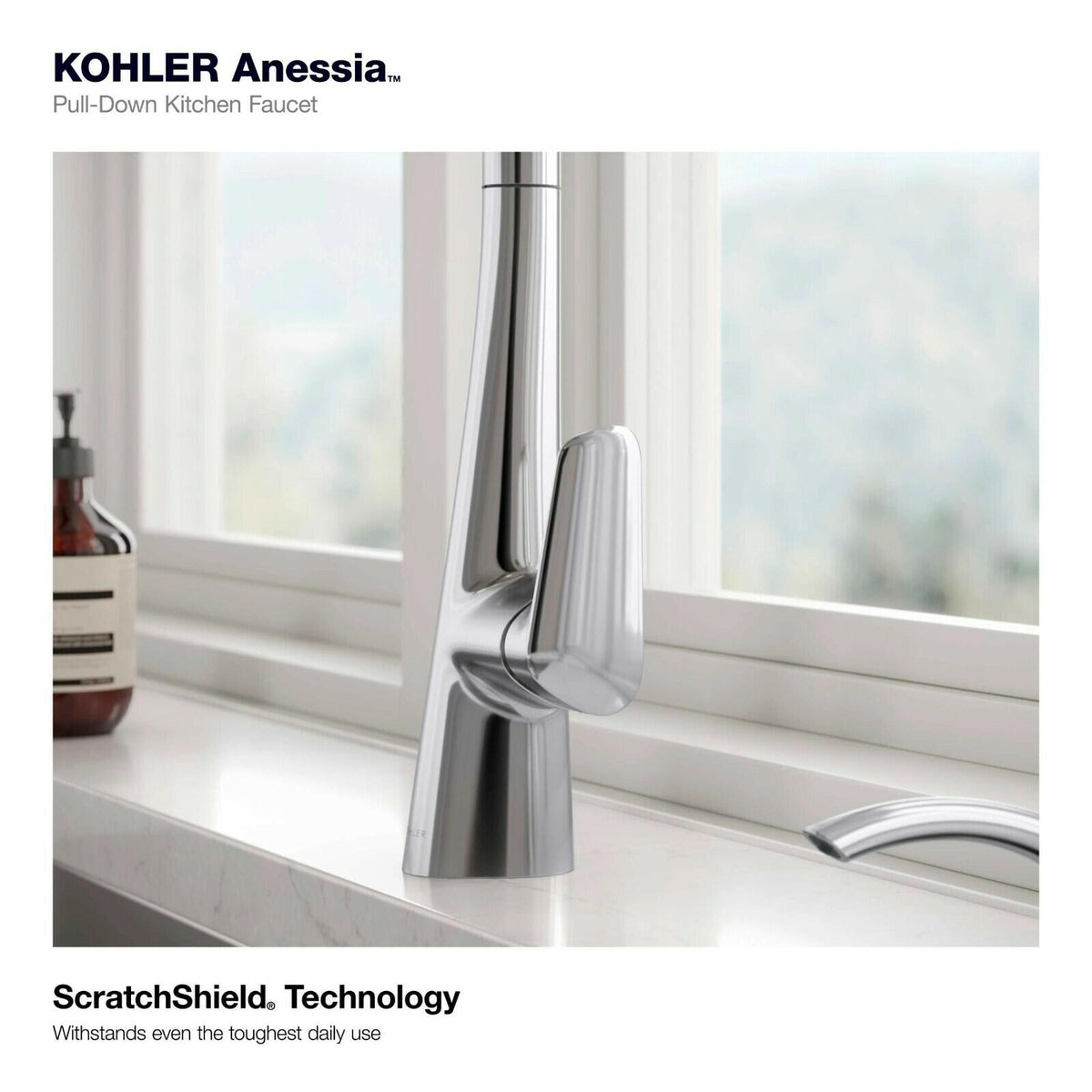 Kohler Anessia R31890-VS Touchless Pull-Down Kitchen Faucet Vibrant Stainless