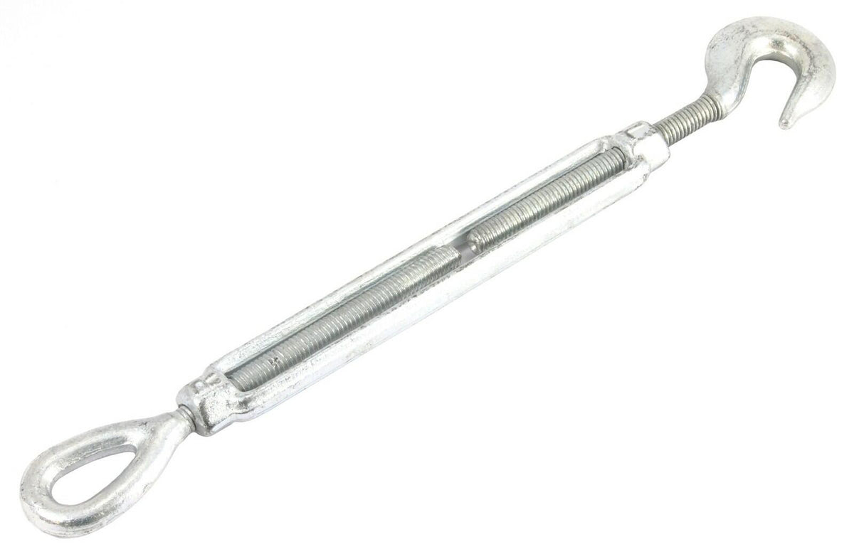Forney 61322 Hook & Eye Turnbuckle 3/8" x 6" Adjustable Tensioning Hardware