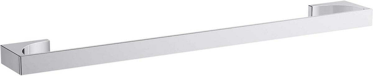 Kohler Minimal 26568-CP Wall Mount Bathroom 24" Towel Bar Polished Chrome