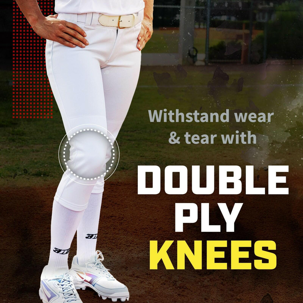 3N2 Women's Classic Softball Knicker Pants Black Size Small
