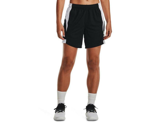 Under Armour Women's Baseline 6" Basketball Shorts Blizzard Navy Size S