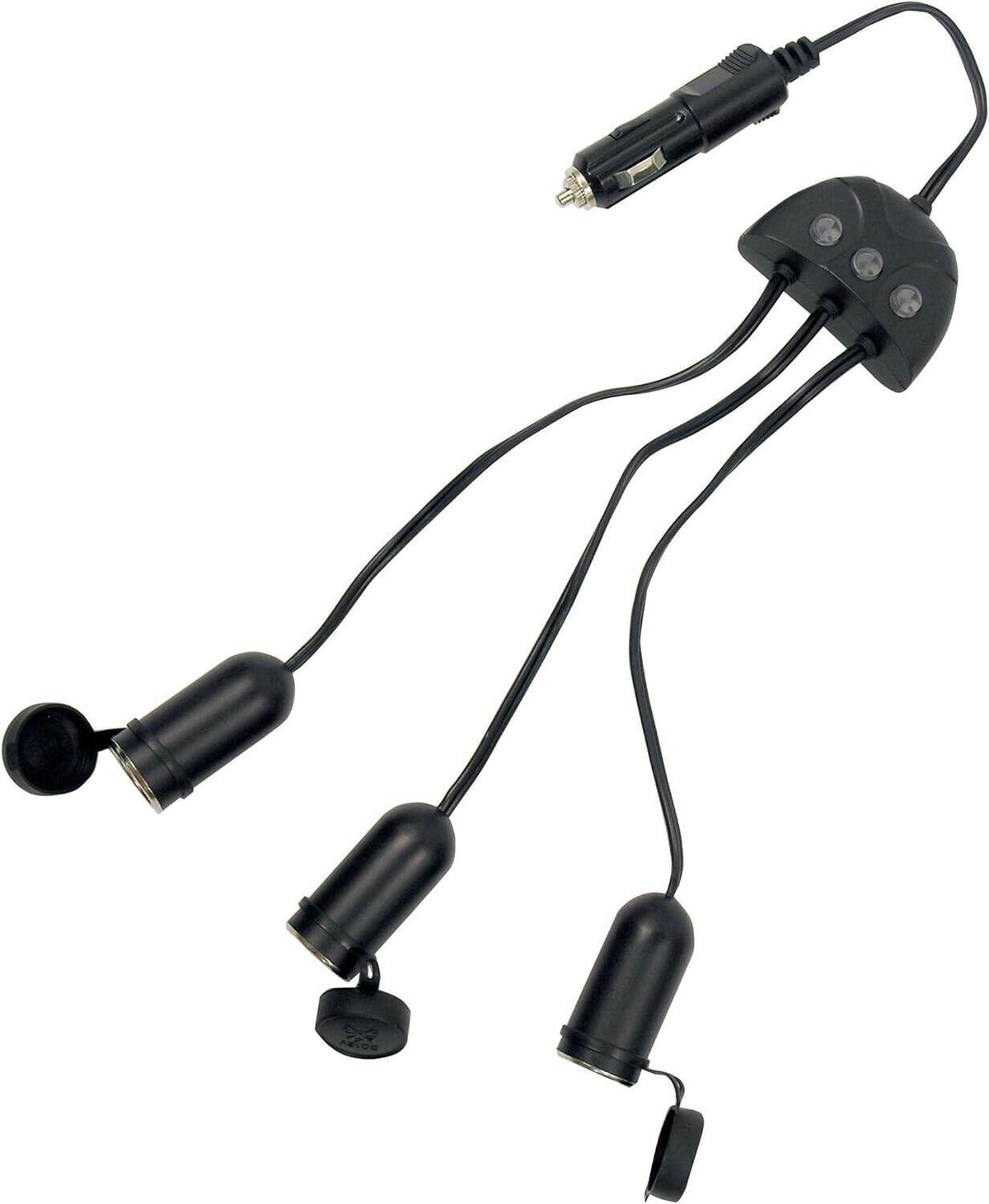 Custom Accessories 18702 12V Triple Socket Power Adapter with Switch