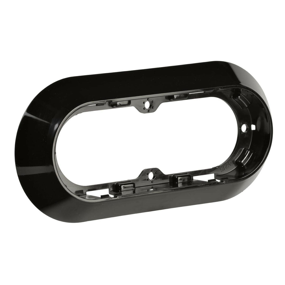 Grote 42152 Black Surface-Mount Snap-In Flange for 6-Inch Oval Lights