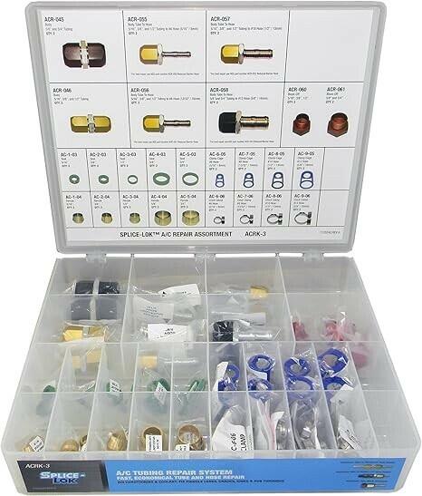 AMRG A/C Repair Kit ACRK-3 for 5/16-3/4 in Lines - Leak Repair Fittings