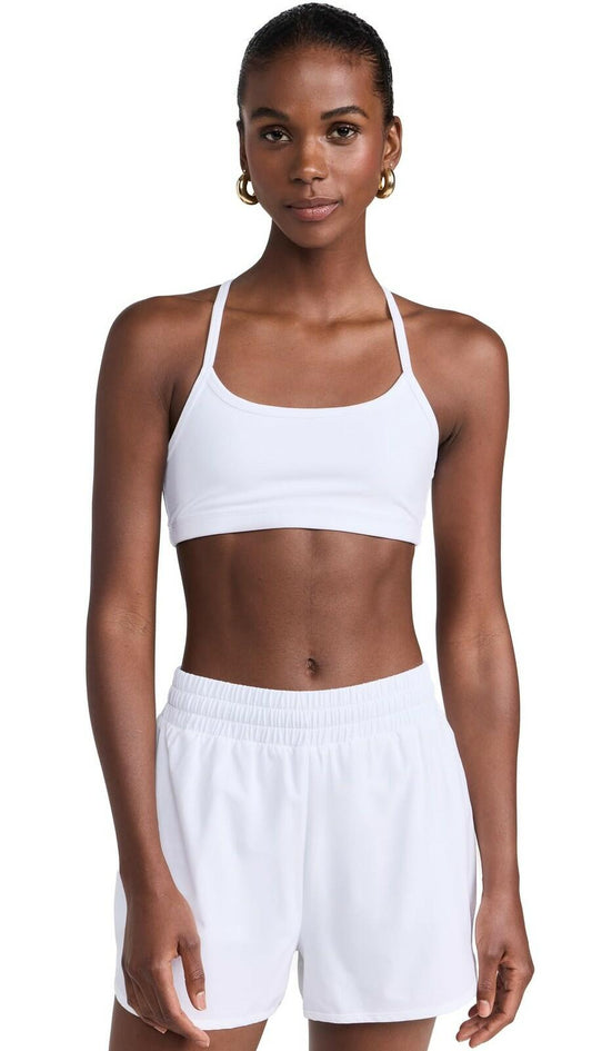 Beyond Yoga Cloud White Large Racerback Bra Light Support