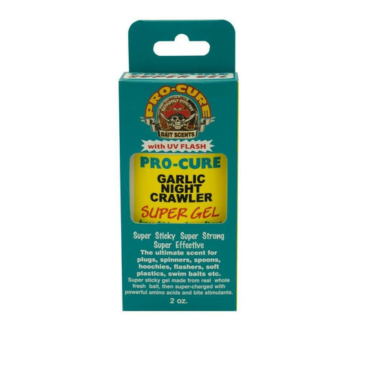 Pro-Cure Garlic Nightcrawler Gel 2oz Fish Attractant for Freshwater Fishing