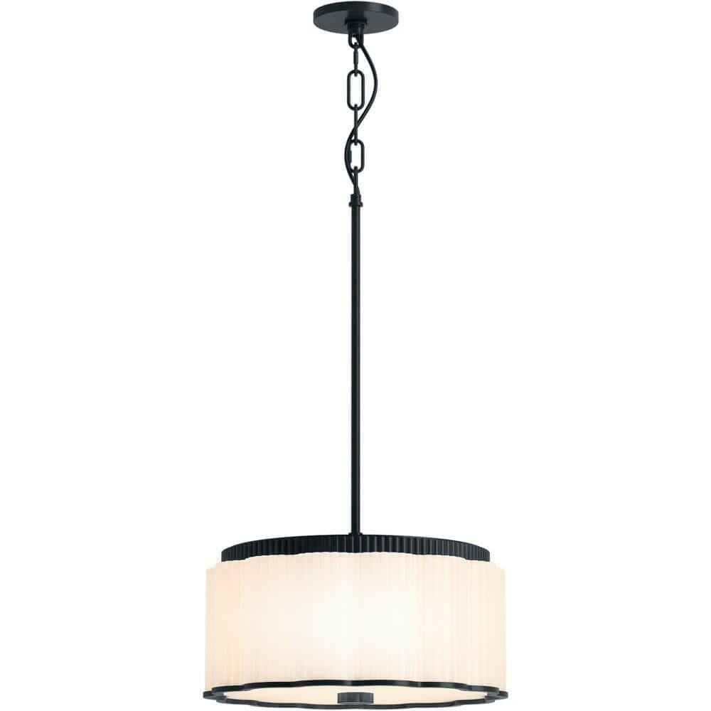 Kohler Tresdoux 27439-PE03-GNL 16 in Pendant Light Gunmetal Matte Glass