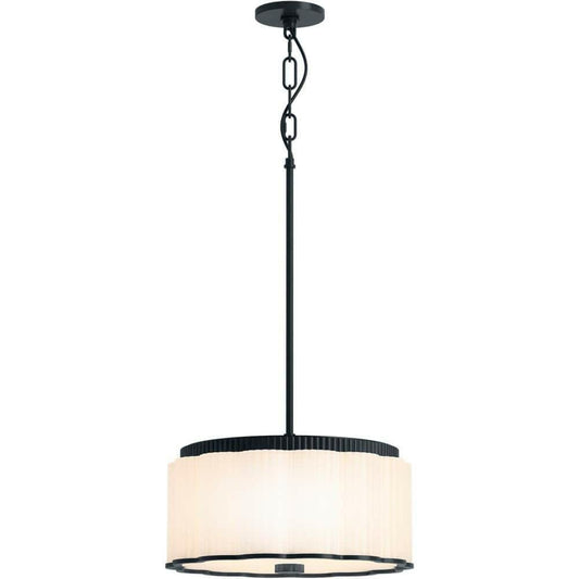 Kohler Tresdoux 27439-PE03-GNL 16 in Pendant Light Gunmetal Matte Glass