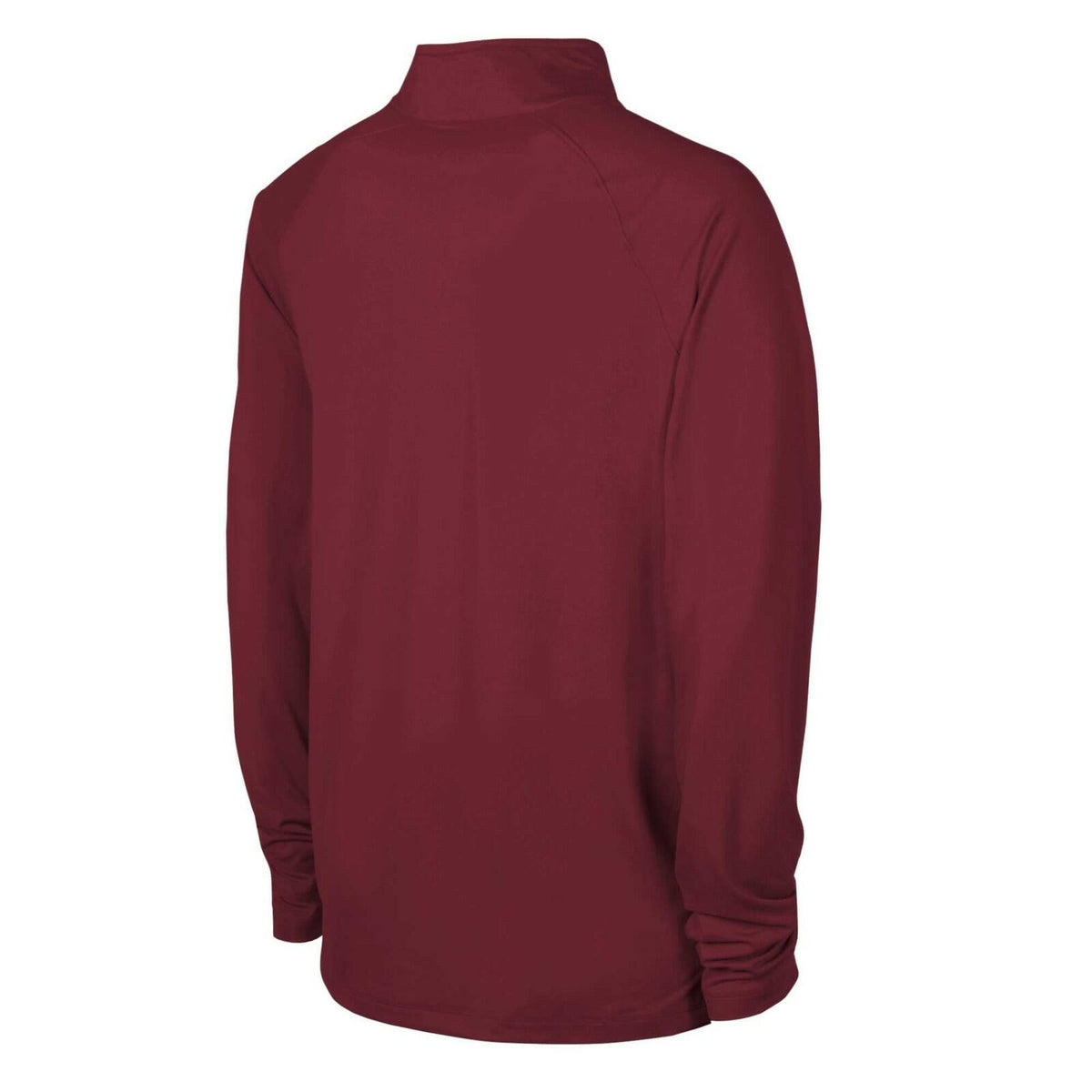 Men's Burgundy Washington Commanders Quarter-Zip Raglan Shirt - Small