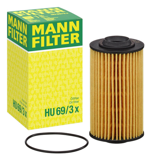 MANN-FILTER HU 69/3 X Cartridge Oil Filter for Cadillac GMC Saab Pontiac
