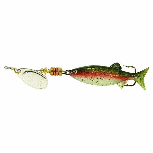 Mepps Comet Mino 1/6 oz Silver Rainbow Trout Lure Freshwater Fishing Gear