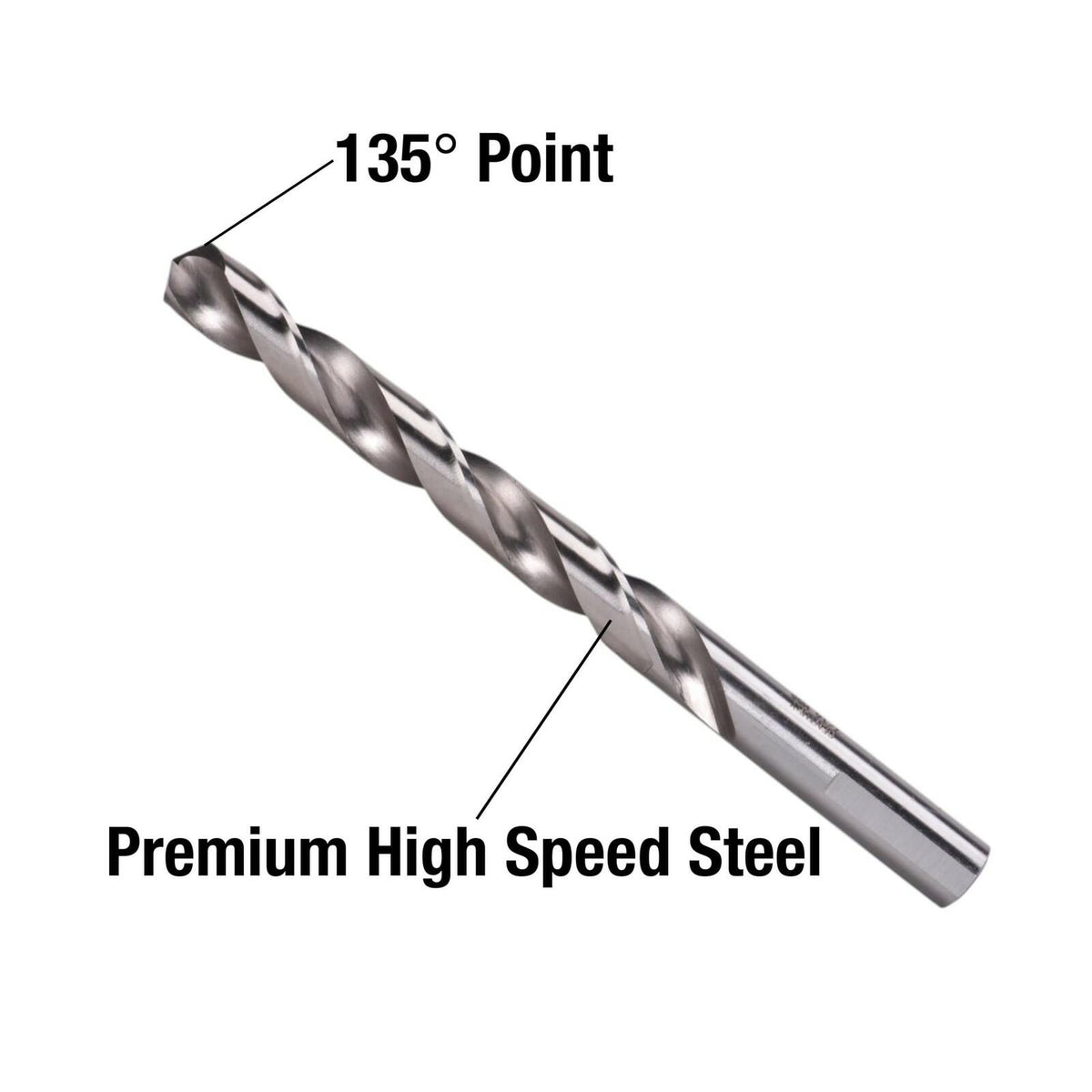 Century Drill & Tool 22322 Brite Drill Bit 11/32" High Speed Steel