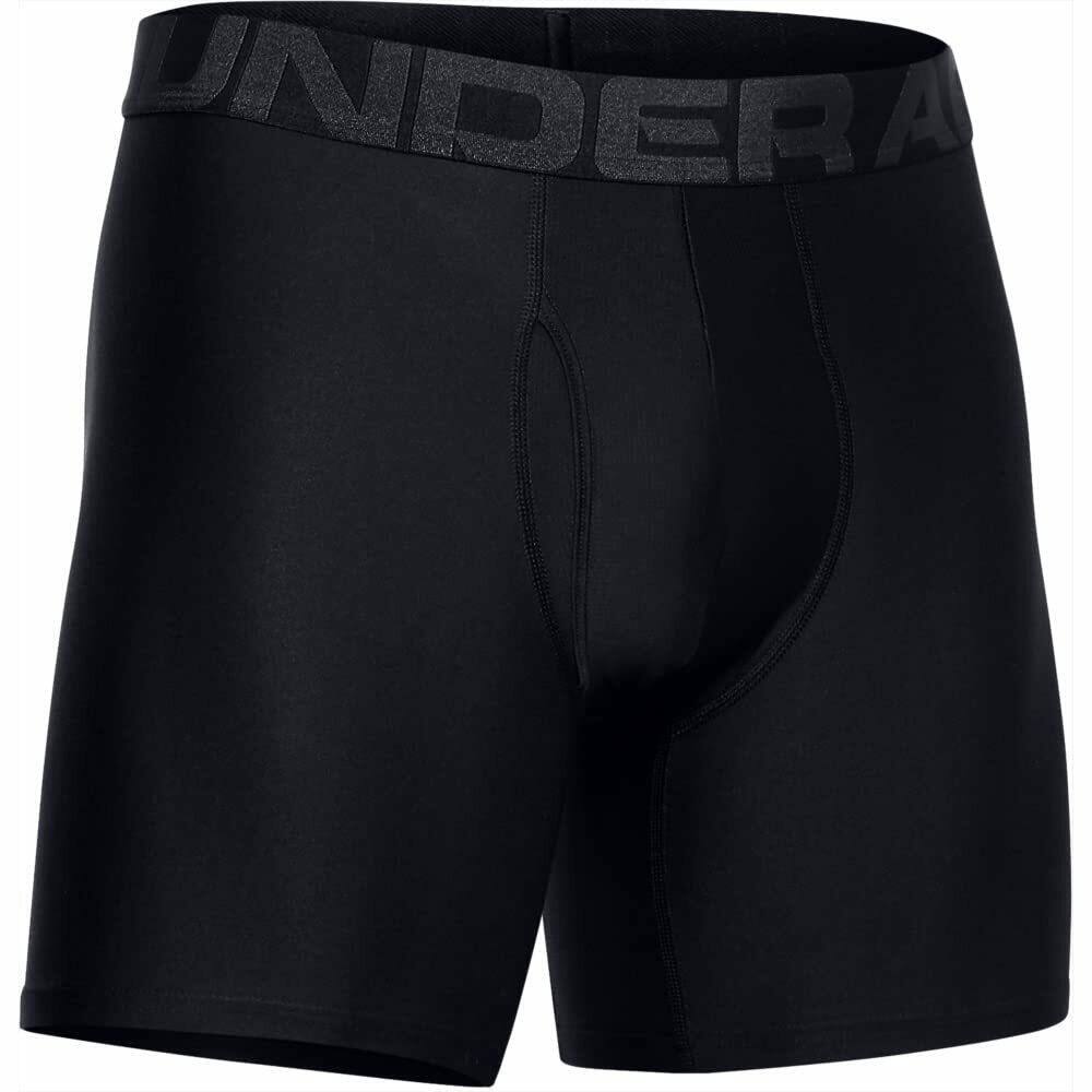 Under Armour Men's Tech 6" Boxerjock 2-Pack - Black, XX-Large Comfortable Wear