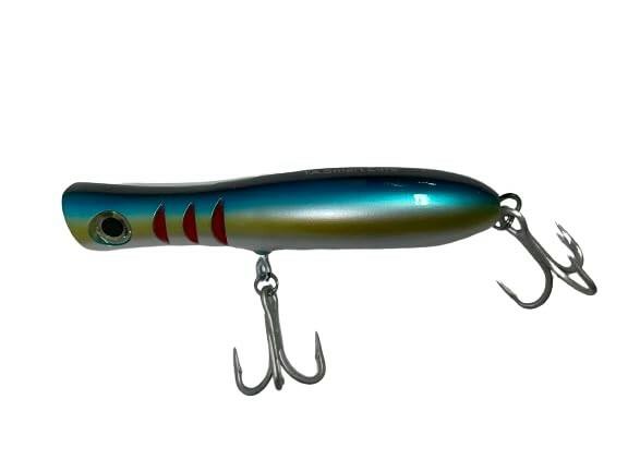 Tactical Anglers Bomb Hard Lure 5.5 inch 2oz Hot Mullet for Striped Bass Fishing