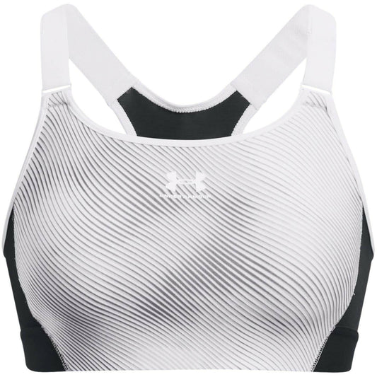 Under Armour HeatGear Crossback Mid Sports Bra Black Women's Medium