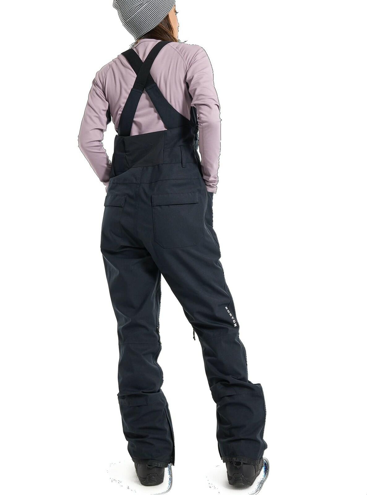 Burton Women's Avalon 2L Stretch Bib Pants, True Black, XL Waterproof Snow Gear