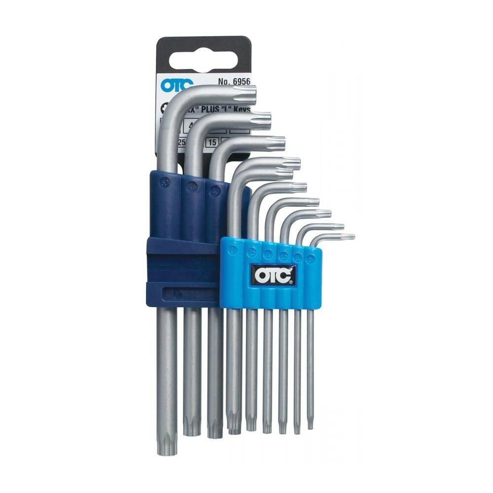 OTC 6956 Torx Plus 'L' Key Wrench Set, TP8 to TP50 - 10 Piece