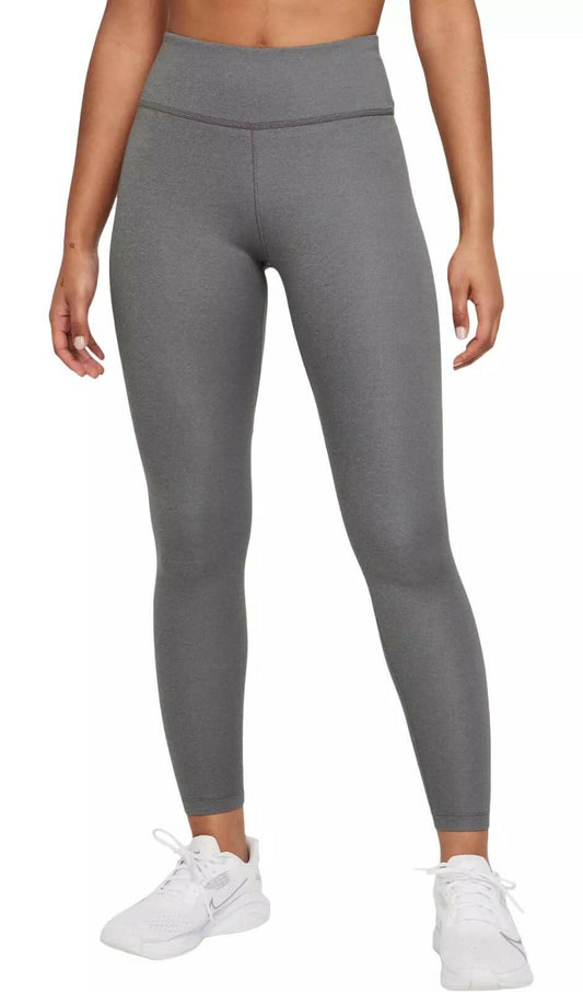 Nike Therma-FIT One Women's Mid-Rise Leggings Iron Grey Heather Black XSHeather/Black